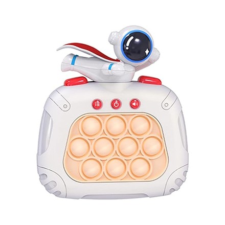 Іграшка дитяча антистрес Pop It електронний Космонавт біла (1808-222WT)