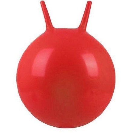 Мяч гимнастический детский фитбол 55 см с рожками красный (BT-PB-0178RD)