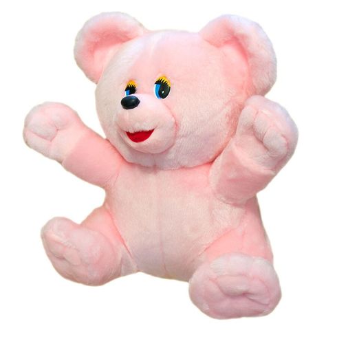 М'яка іграшка Zolushka Ведмідь Умка мутон середній 53см рожевий (Z1072)
