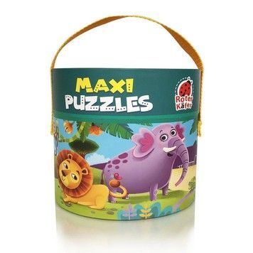Пазл Vladi toys навчальна гра 2 в 1 Maxi Puzzles Зоопарк 48+11 елементів (RK1080-02)
