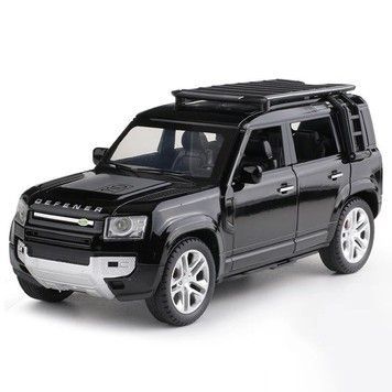 Машинка АвтоСвіт Land Rover Defender 1:24 металева інерційна чорна (AP-2018-BC)