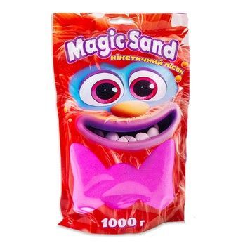 Песок кинетический Strateg Magic sand в пакете 1 кг фиолетовый (39404-4)