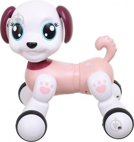 Игрушка детская собачка-робот на радиоуправлении 15см розовая (РКБН1090AP)