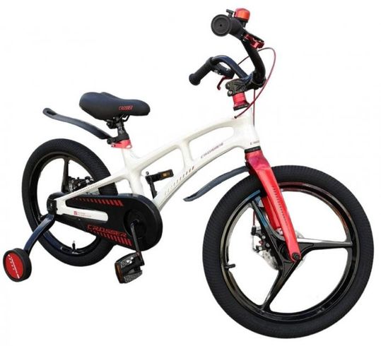 Велосипед дитячий Crosser Magnesium Bike 16 дюймів біло-червоний (MGM/16WRD)