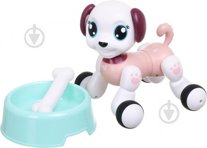 Іграшка дитяча собачка-робот на радіокеруванні 15см рожева (РКБН1090AP)