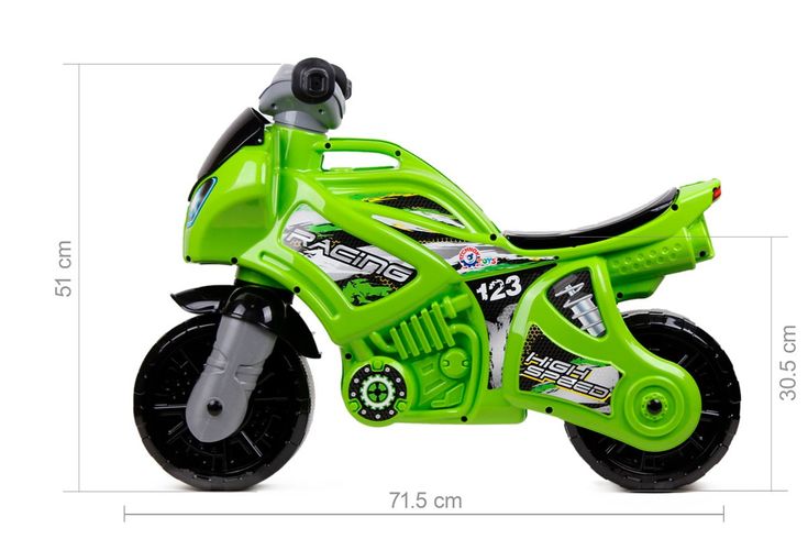 Каталка толокар ТехноК мотоцикл салатовий (TH5859)