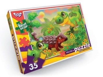 Пазлы мягкие Danko Toys Динозаврики 35 эл. (S35-10-14)