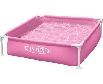 Басейн INTEX каркасний дитячий квадратний 122х122х30 см з ремкомплектом (57172)