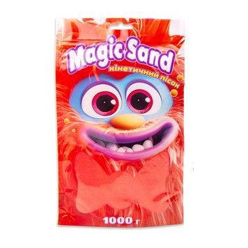 Песок кинетический Strateg Magic sand в пакете 1 кг красный (39404-6)