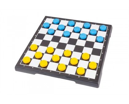 Настільна гра ТехноК Шахи 2 в 1 жовто-блакитні (TH9055)