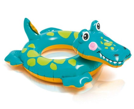 Круг INTEX надувной для плавания Крокодил (58221KR)