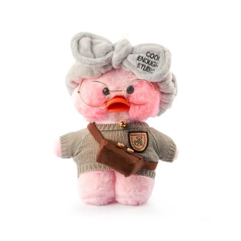 Детская мягкая игрушка LaLaFanFan Утенок розовый с аксессуарами (LF4284PN)
