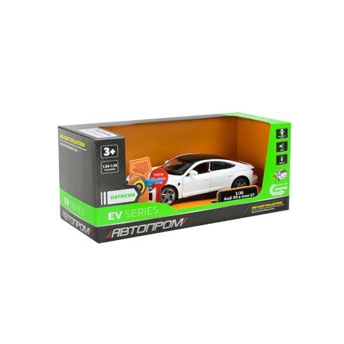 Игрушечная модель Автопром 1:36 Audi RS etron GT свето-звуковые эффекты подвижные элементы кузова (68717WT)