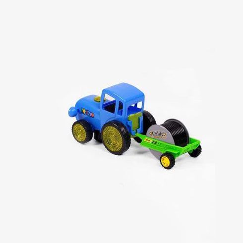 Іграшка-каталка Синій трактор причіп з кабелем (KB72591CB)