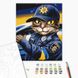 Картина за номерами Brushme Котик поліцейський 40х50 (BS53237)