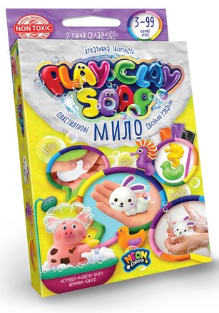 Набор для творчества Danko Toys Мыло пластилиновое Play Clay Soap 4 цв. (укр) (PCS-02-03U)