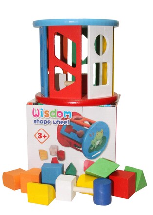 Іграшка сортер для малюків логіка дерев'яна циліндр (5167L)