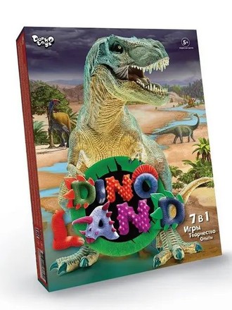 Набор Danko Toys Креативное творчество Dino Land 7в1 (рус) (DL-01-01)