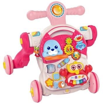 Каталка-ходунки 4в1 рзвиваючий столик-трансформер із звуковими ефектами (HE0827)