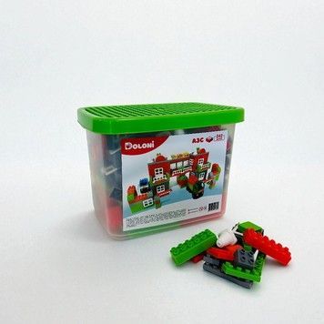 Конструктор DOLONI TOYS АЗС в пластиковому боксі 242 дет (013888/07)