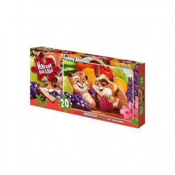 Пазлы мягкие Danko Toys Бурундучки 20 эл. (S20-09-13)