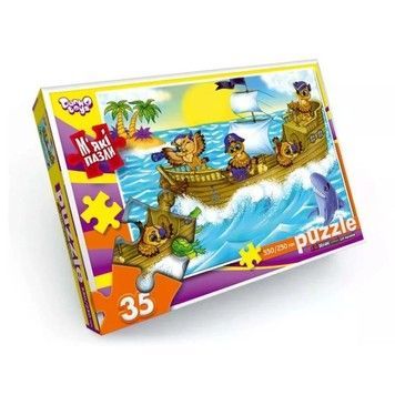 Пазли Danko Toys Морська пригода м'які великі 35 ел (S35-09-03)