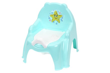 Детский горшок ТехноК Кресло с крышкой и съемной чашей мятный (TH7402TF)