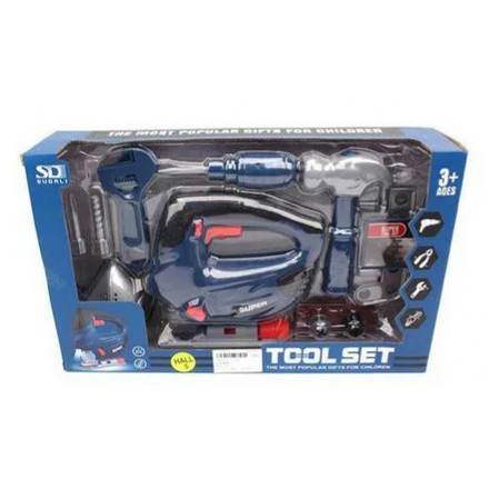 Игрушечный набор инструментов Tool Set 15 предметов с лобзиком (6801TL)