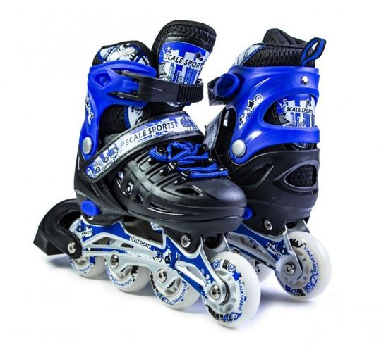 Набор роликовые коньки Scale Sports LF 905 M (34-37) синие (LFC905MBLUE)
