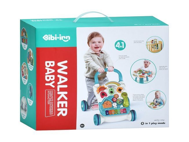 Каталка-ходунки Walker Baby 4в1 інтерактивна трансформер із світло-звуковими ефектами (6017-8PN)