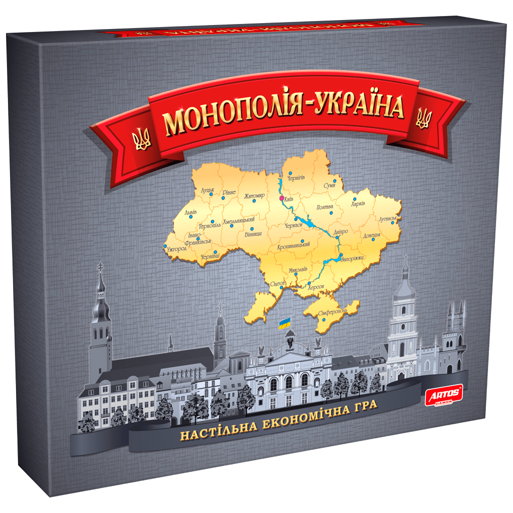 ᐉИгра настольная Artos Games Монополия Украина (укр.) (GAG10040) | Цена 375  грн, Купить в Украине