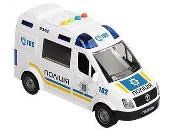 Моделька машинки Автоексперт Поліція інерційна із світло-звуковими ефектами (69609)