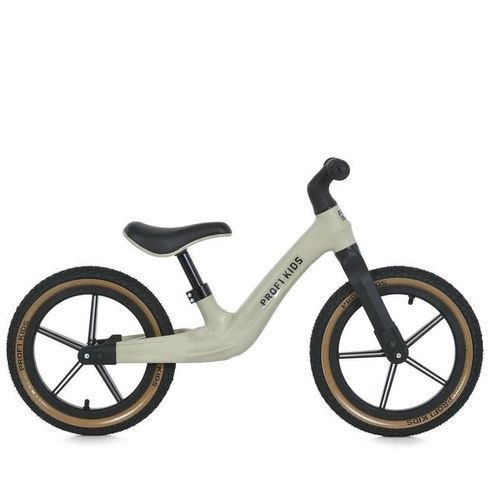 Біговел Prof1 Kids надувні колеса 14" бежевий (MBB1051-2)