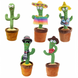 Интерактивная игрушка Dancing Cactus TikTok Танцующий и поющий кактус повторюшка (AA-187)