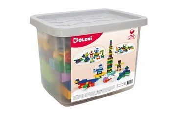 Конструктор DOLONI TOYS Спецтехніка/Аеродром/Ферма/Ранчо у контейнері 252 дет (013999/03)