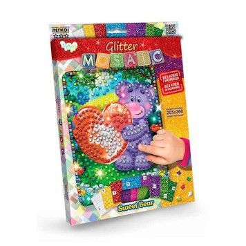 Набір для творчості Danko Toys "Блискуча мозаїка" ведмедик (БМ-03-05)