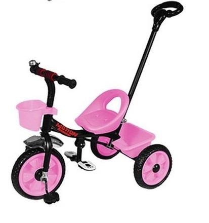 Велосипед трехколесный TILLY MOTION с родительской розовой ручкой (T-320PN)