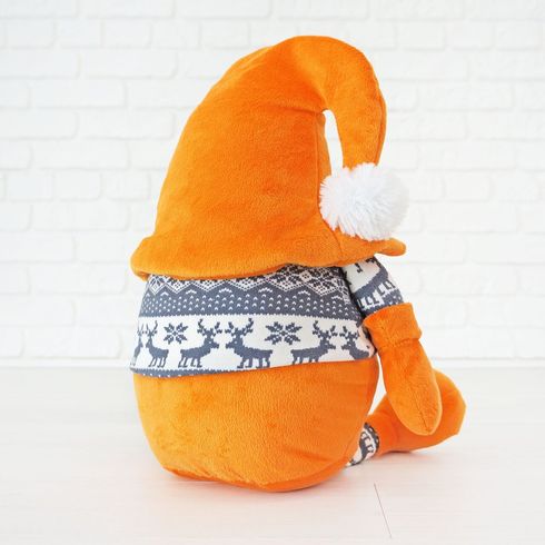 М'яка іграшка Kidsqo гномик Санта 53см оранжево-сірий (KD1771)