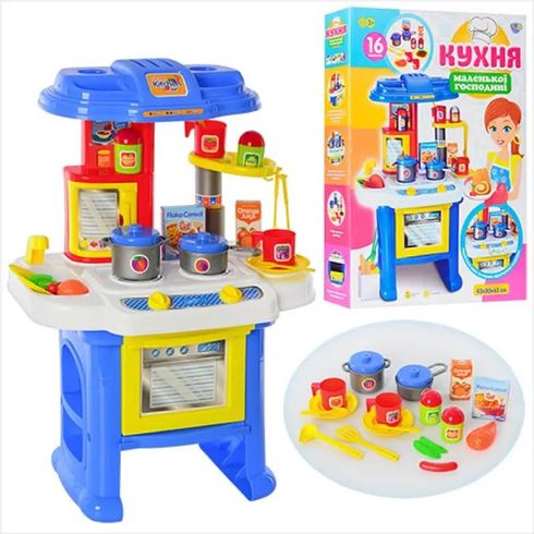 Игровой набор LimoToy Кухня посуда, приборы, звуковой духовой шкаф (08912)