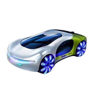 Радиоуправляемая машина Futuristic Сar 2.4G с парогенератором и зарядной станцией бело-зеленая (CV-E600-2WTGR)
