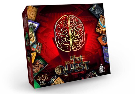 Игра настольная Danko Toys Квест Best Quest 4в1 карточная (укр.) (GDTQBQ41)