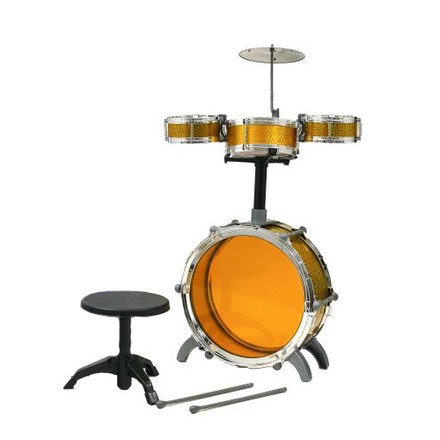 Ігровий центр Барабанна установка Jazz Drum 4 барабани жовтий (4008E-5-8008E-5YL)