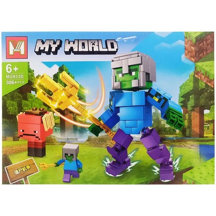 Конструктор My World герой мира Minecraft 306 дет (MG833D)