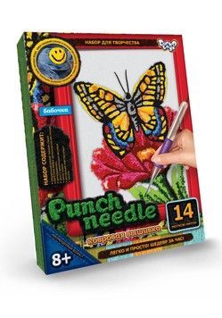 Килимова вишивка Danko Toys Punch Needle Метелик (рос.) (PN-01-08)