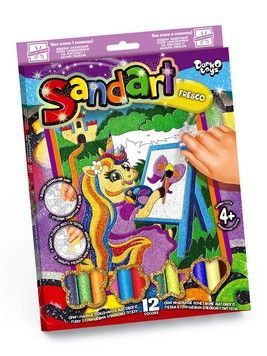 Набір для творчості Danko Toys Фреска із піску SandArt Єдиноріг (SA-02-02)