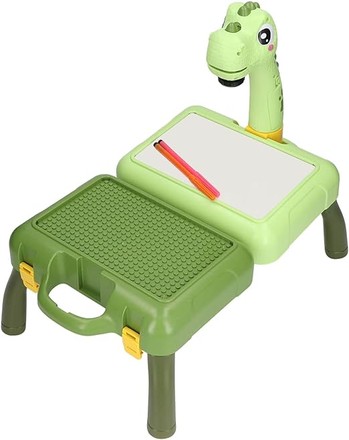 Проектор для рисования со слайдами и маркерами в чемодане зеленый дракон (TH6692-6698GR)