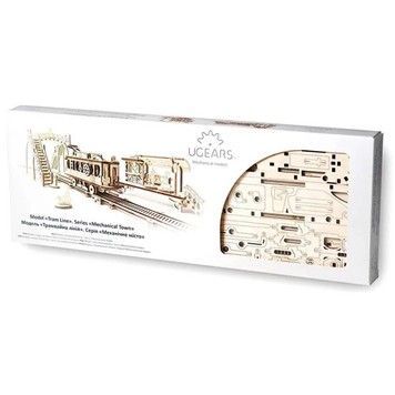 Механический 3D пазл UGEARS Механический город "Трамвайная линия" (70028)