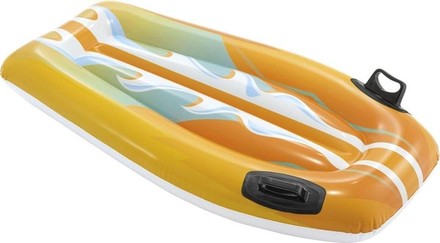 Матрас-плотик надувной Intex Surf доска детская 112х62 см желтый (58165YL)