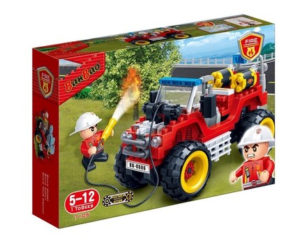 Конструктор BanBao Пожарные Пожарный джип 148 эл (BB7106)