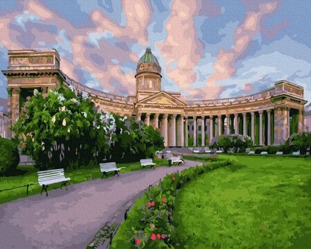 Картина для малювання за номерами Brushme Казанський собор 40х50см (GX25145)